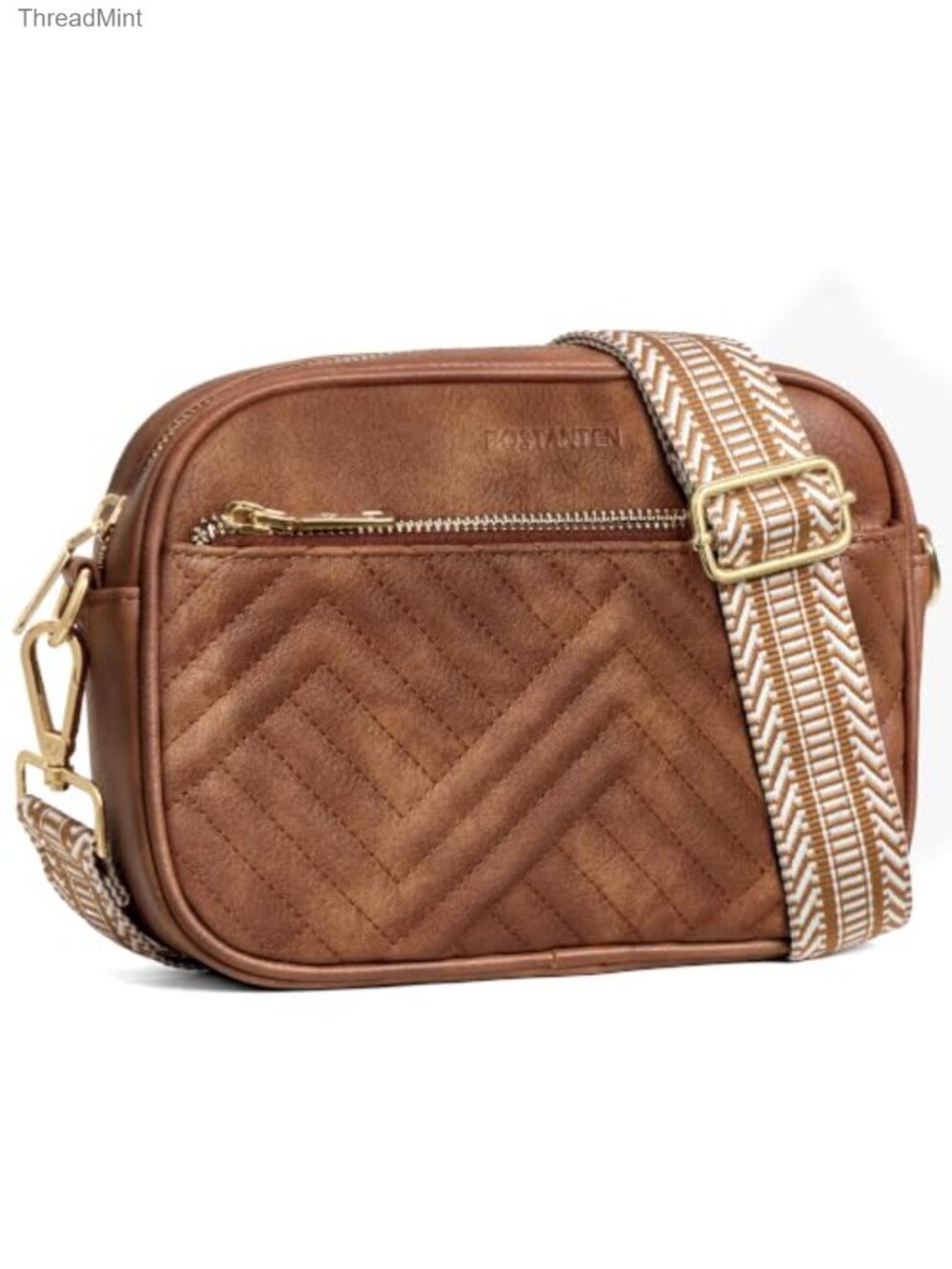 BOSTANTEN Quilted Small Crossbody Bag for Women Vegan Leather Purses